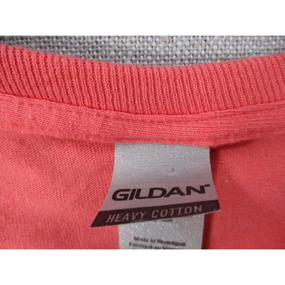 Dog Mother Wine Lover Womens Medium T-Shirt Gildan Heavy Cotton Pink Graphic Tee - Picture 2 of 7